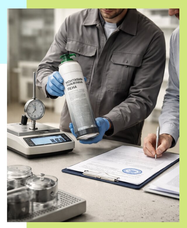 Сертификация монтажной пены в Биробиджане от 15207 р. | Алешин-Брб