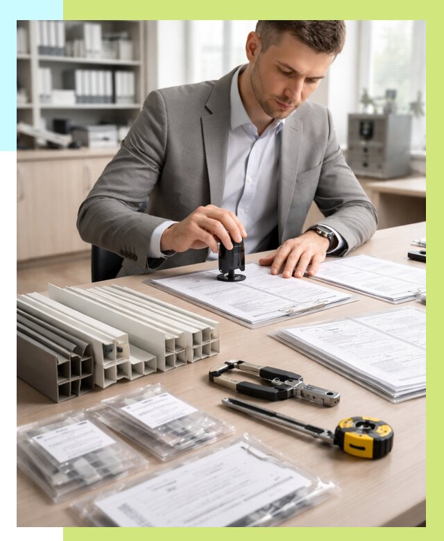 Сертификация ПВХ продукции в Биробиджане от 8617 р., Алешин-Брб