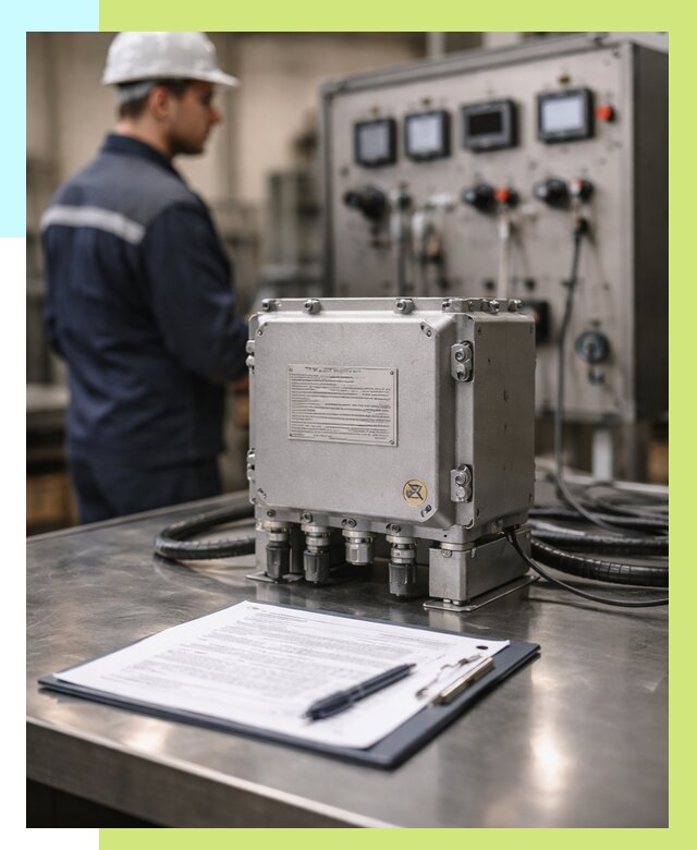 Сертификация взрывозащищенного оборудования в Биробиджане от 35483 р. | Алешин-Брб