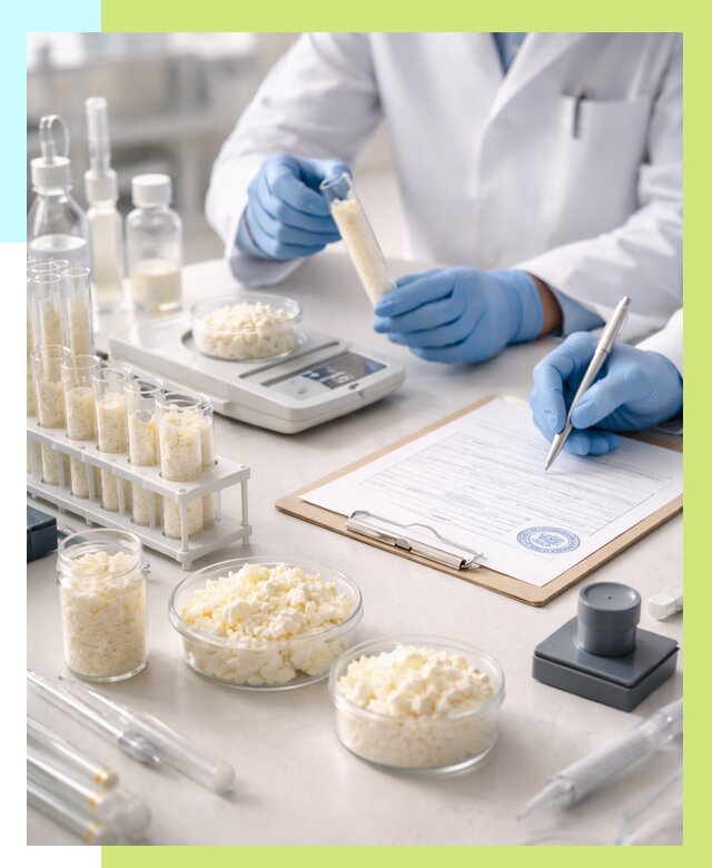 Сертификация творога в Биробиджане от 12166 р. под ключ | Алешин-Брб