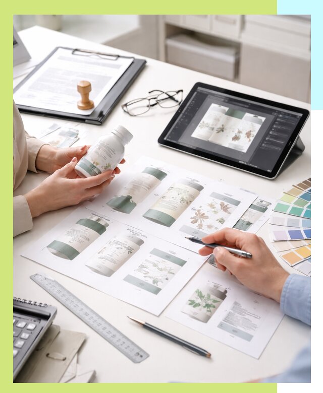 Профессиональная разработка дизайна и текста этикетки продукции в Биробиджане