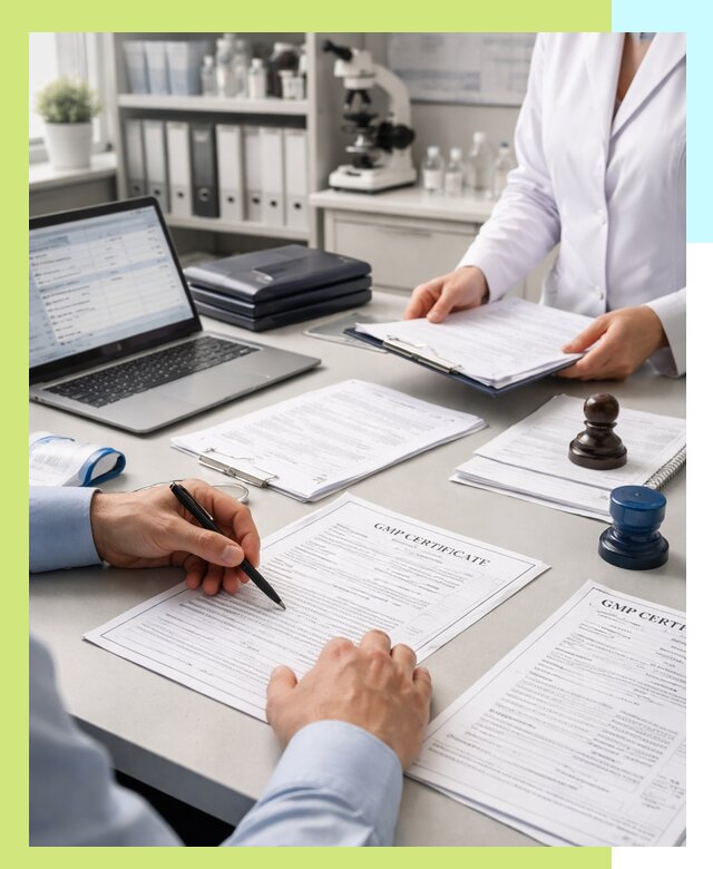 Оформление сертификата GMP в Биробиджане для фармпроизводства