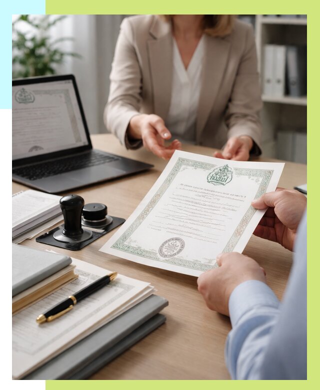 Халяль сертификат в Биробиджане, получить от 15207 р. | Алешин-Брб