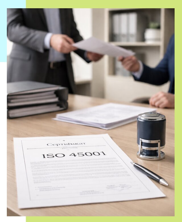 Сертификат ISO 45001 в Биробиджане под ключ от 45621 р. | Алешин-Брб